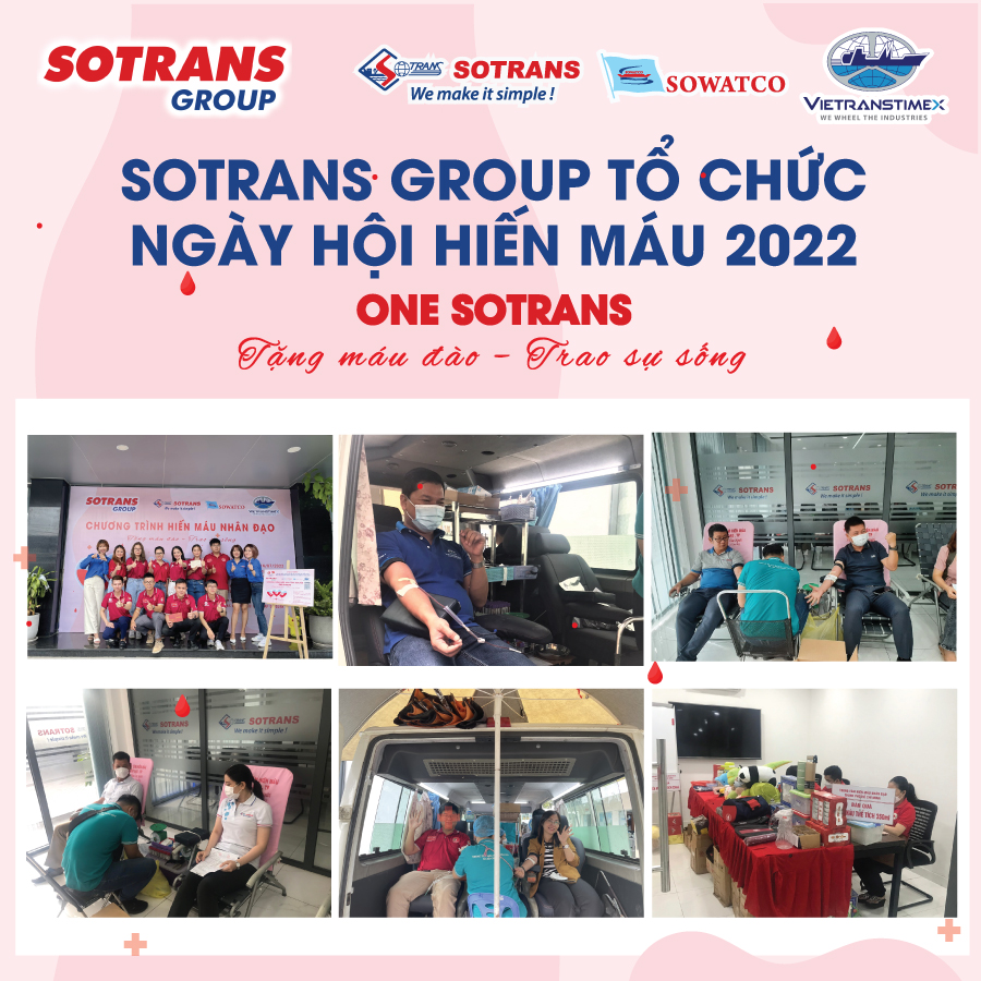 SOTRANS Group tổ chức Ngày hội Hiến máu nhân đạo 2022